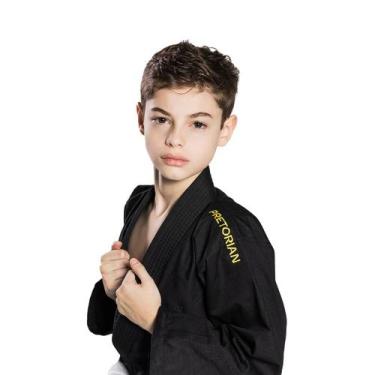 Imagem de Kimono Trainning 250 New Fabric Infantil Trançadinho - Preto - Pretori