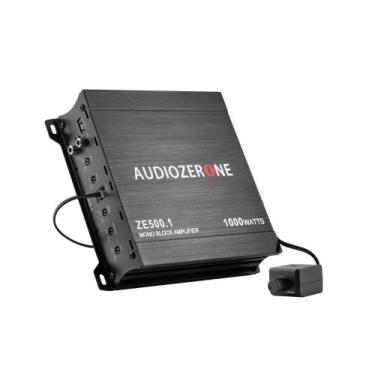 Imagem de Amplificador de áudio automotivo AUDIOZERONE ZE500.1 1000W Monobloco C