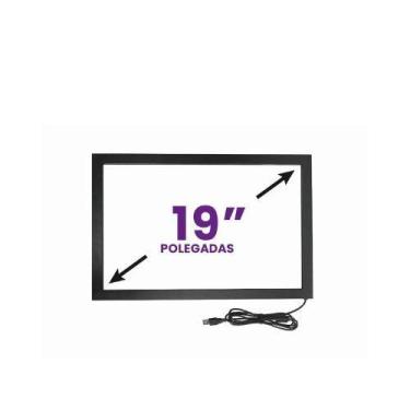 Imagem de Tela Moldura Touch Screen Infra Vermelho 19" 16:9 10 Toques O&m - BRAZ