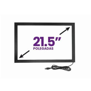 Imagem de Tela Moldura Touch Screen Infra Vermelho 21,5" 16:9 10 Toques O&m - BR