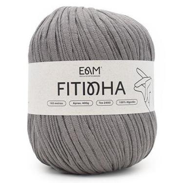 Imagem de Fio Fitinha 400g - Escola de artes manuais, 16 CINZA CHUMBO