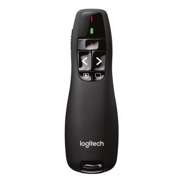 Imagem de Apresentador sem Fio Logitech R400 Alcance 15 Metros Receptor USB Laser Vermelho Preto