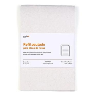 Imagem de Refil bloco de notas Pautado Azadi Store