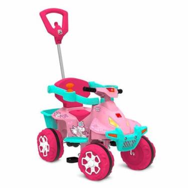 Imagem de Quadriciclo Infantil - Passeio e Pedal - Smart Quad - Rosa - Bandeiran