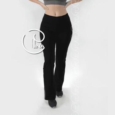 Imagem de Legging Bailarina Flare Boca de Sino Poliamida PINA, GG, Preto