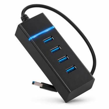 Imagem de Hub USB 3.0 4 Portas - Adaptador Extensor para PC e Notebook - RESETSH
