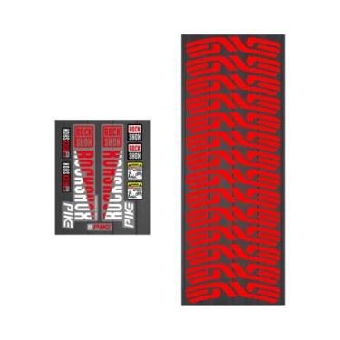 Imagem de Adesivos Refletivos Impermeáveis Para Roda De Bicicleta 14PCS Decalque