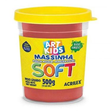 Imagem de Massa de modelar Soft 500g - Vermelho 103 - Acrilex
