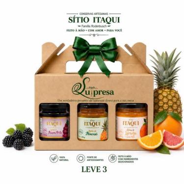 Imagem de Kit Geleia de Amora, Abacaxi e Laranja com Limao Rosa 270g Sitio Itaqu