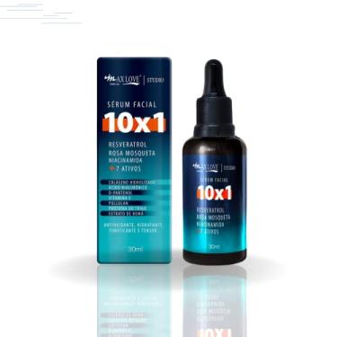 Imagem de Serum Max Love 10x1 Resveratrol Rosa Mosqueta Niacinamida 7 Ativos - Antioxidante Hidratante Tonificante e Tensor