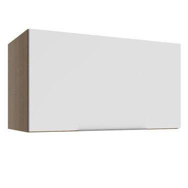 Imagem de Armário Aéreo Madesa Stella 60 cm 1 Porta Basculante - Rustic/Branco