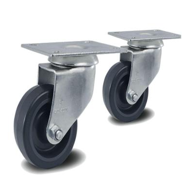 Imagem de 2 Rodizio 3 Pol. Pvc Com Placa Sem Freio Glp.312.bp.fp