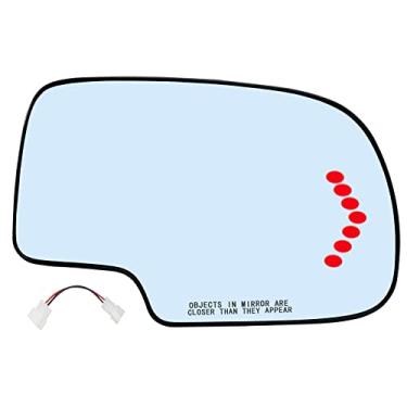 Imagem de Espelho aquecido lateral do passageiro de substituição para Cadillac Escalade Yukon Chevy Chevrolet Suburban Silverado GMC Sierra Tahoe Avalanche Silverado Sierra Right Pass Aquecido Convexo Espelho Vidro 88944392