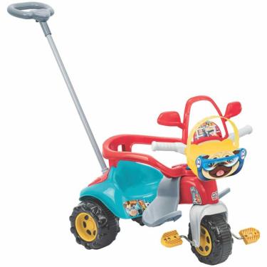 Imagem de Triciclo Infantil com Haste Direcionável - Tico-Tico Zoom Max - Magic Toys