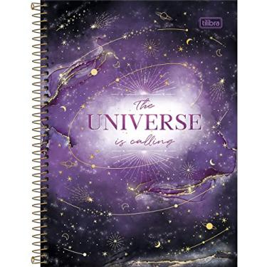 Imagem de Caderno Espiral Capa Dura Universitário 10 Matérias Magic 160 Folhas - Roxa- The Universe Is Calling - Tilibra, Modelo: 625124
