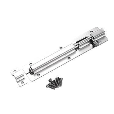 Imagem de Trava de porta de aço inoxidável parafuso de trava deslizante trinco ferrolho portão de grampo trava de segurança para casa, banheiro, ar livre, garagem