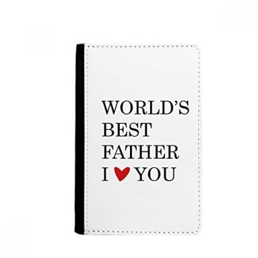 Imagem de Love You Best Father Dad Festival Quote Passport Holder Notecase Burse Carteira Capa Cartão Bolsa, Multicolor