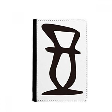 Imagem de Inscrição óssea sobrenome personagem zheng porta-passaporte notecase burse capa carteira cartão bolsa, Multicolor