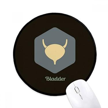 Imagem de DIYthinker Corpo órgãos internos bexiga mouse pad desktop escritório tapete redondo para computador