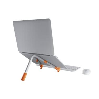 Imagem de LiteStand Note - Suporte para Notebook - Octoo, Ice Silver/Laranja