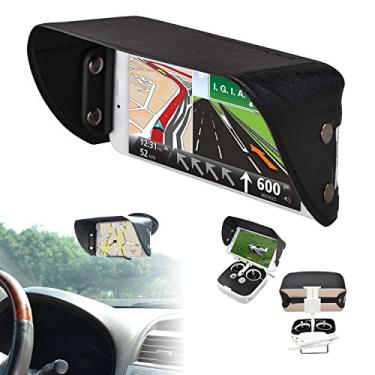 Imagem de TFY Protetor solar universal e viseira de brilho para smartphones de 4,5 a 6,1 polegadas - compatível com iPhone 17/16/15/14/13/12/XS/XR/SE