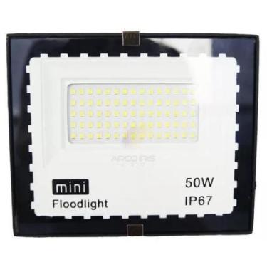 Imagem de Mini Refletor Holofote Advanced Led Smd 50W Branco Frio Ip67 - Flood L