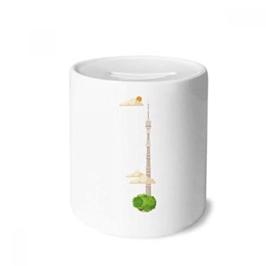 Imagem de DIYthinker Ilustração Símbolo Nacional da Rússia Caixa de Dinheiro Caixa de Cerâmica Porta-Moedas Presente