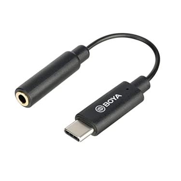 Imagem de Adaptador de Áudio By-k6 3.5mm TRS Fêmea para USB Tipo-C Macho Compatível com Smartphones e Tablets Transmissão de Áudio Superior Ideal para Microfones e Gravações/No Brasil