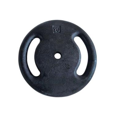 Imagem de Anilha Ferro Fundido Pintado Profissional De 20,0 Kg