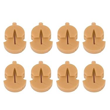 Imagem de Violino Single Hole Practice Silencioso, Baixo Som Útil 8 Pcs Violinos Silenciosos Não Perturbam Outros Instrumento Sintonizável para Músicos (Marrom)
