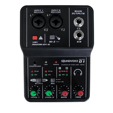 Imagem de Mesa Placa De Som Interface Multitrack Soundvoice Delphi-01