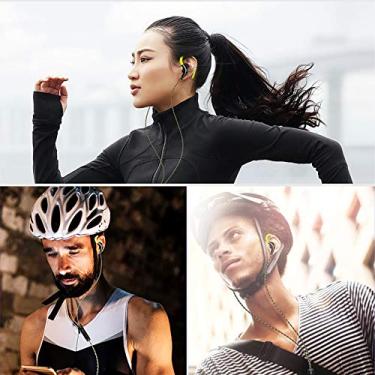 Imagem de Fones de Ouvido Estéreo de 3,5 Mm, Fone de Ouvido Esportivo de 3,5 Mm Com Som Sem Perdas de Alta Fidelidade Multifuncional Sylish à Prova de Suor para Esportes (Verde)