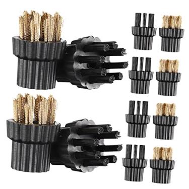 Imagem de SOESFOUFU 12 Unidades Cabeça De Escova De Máquina De Lavar Acessórios De Escova De Esfregão a Vapor Cabeça De Escovas De Arruela Limpador De Máquina De Lavar Latão Girar Metal Portátil