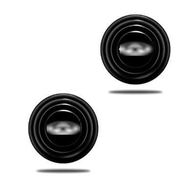Imagem de BVAMOS 2/4 peças de adesivos de silicone para porta de carro absorvedor de choque compatível com acessórios CHERY TIGGO 3 4 5 7 PRO 8 (Color : Black 2pcs, Size : For Chery)