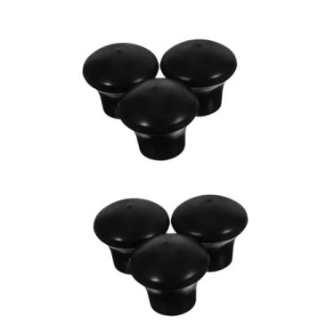 Imagem de ibasenice 6 Peças Almofadas De Suporte De Perna De Tambor Almofada De Tambor Tarola Pés De Rack De Tambor Antiderrapante Tapete De Tambor Almofada De Hardware De Tambor Protetor De Piso De