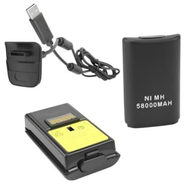 Imagem de Kit 1 Bateria Recarregável Para Controle Compatível Xbox 360 Bateria e Cabo Carregador Controle XBOX