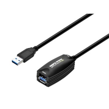 Imagem de Monoprice Cabo de extensão ativo USB 3.0 macho A para fêmea de 5 metros, preto