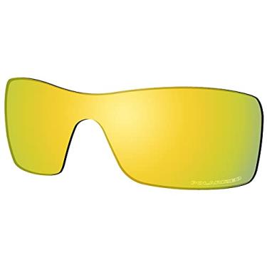 Imagem de SAUCER Lentes de substituição premium para óculos de sol Oakley Batwolf OO9101 High Defense - Ouro 24K polarizado