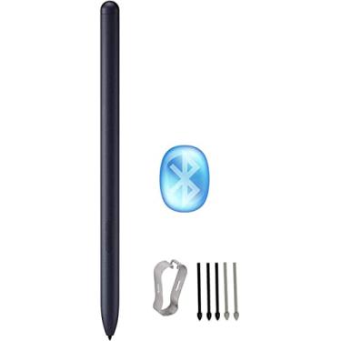 Imagem de Caneta Galaxy Tab S7 S (com Bluetooth) de substituição para Samsung Galaxy Tab S7, Tab S7+ Plus, Galaxy Tab S7 FE Pen Touch Stylus Pen + pontas/pontas (preto)