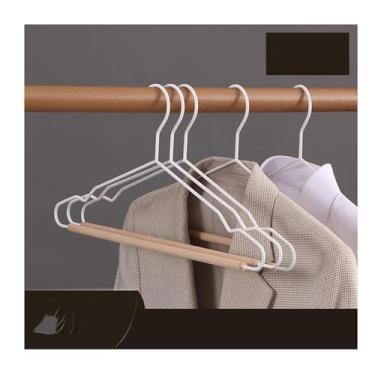 Imagem de Cabides 5 pçs simples anti deslizamento cabide ferro cabides roupas calças secagem rack guarda-roupa calças rack de armazenamento de roupas cabides de roupas
