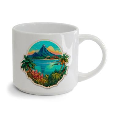 Imagem de Xícara Bucks Porcelana 450ML Paisagem Rio de Janeiro floresta