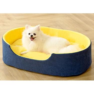 Imagem de QIYANER Cama pet,Quadrado Tapete para animais de estimação, canil universal para todas as estações, pelúcia quente e indeformável, canil pequeno, médio e grande 60 * 40 * 23CM,S