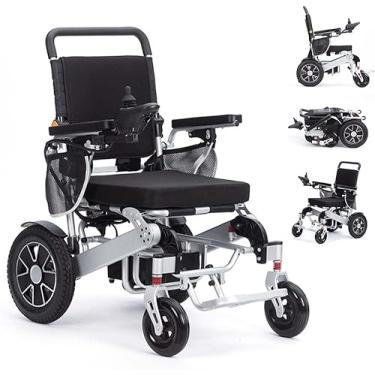 Imagem de Cadeira de rodas elétrica dobrável cadeira elétrica leve todo o terreno cadeira de mobilidade cadeiras de rodas dobráveis ​​para pessoas com mobilidade limitada