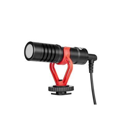 Imagem de BOYA BY-MM1 Microfone de Vídeo Shotgun, Mini Microfone de Gravação Compacto Universal na Câmera, Condensador Direcional para DSLR, Filmadora, iPhone, Smartphones Android, Mac, Tablet