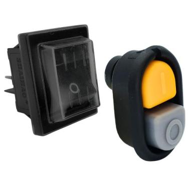 Imagem de Kit Botão Acionamento com Interruptor Compatível com Aspirador WAP GTW