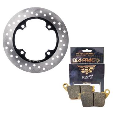 Imagem de Disco de Freio Traseiro Hornet 600 Sem Abs 2008-2014 + Pastilhas Diafr
