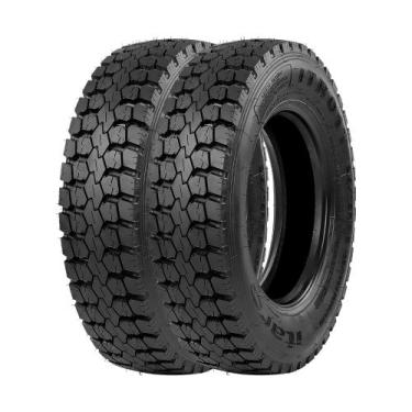 Imagem de Jogo 2 Pneus Itaro Aro 17.5 ITR01T 215/75R17.5 135/133J 16 Lonas - Tra