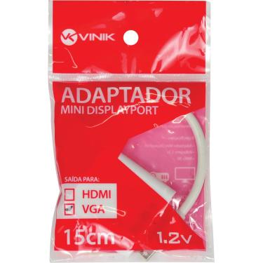 Imagem de Adaptador Mini Displayport Macho X VGA Femea 15CM AMDP-VF15CM