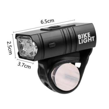 Imagem de Luz Farol Bike Sinalizador Recarregável Usb Led - BELLATOR
