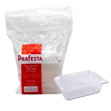 Imagem de Pote Ret. 750 Ml C0m Tampa 24 Unds Freezer E Micro-Ondas - PRAFESTA, U